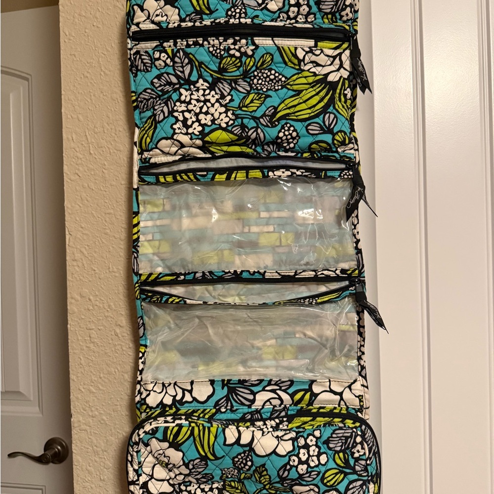 Vera Bradley Blue and Green Floral Travel Bag